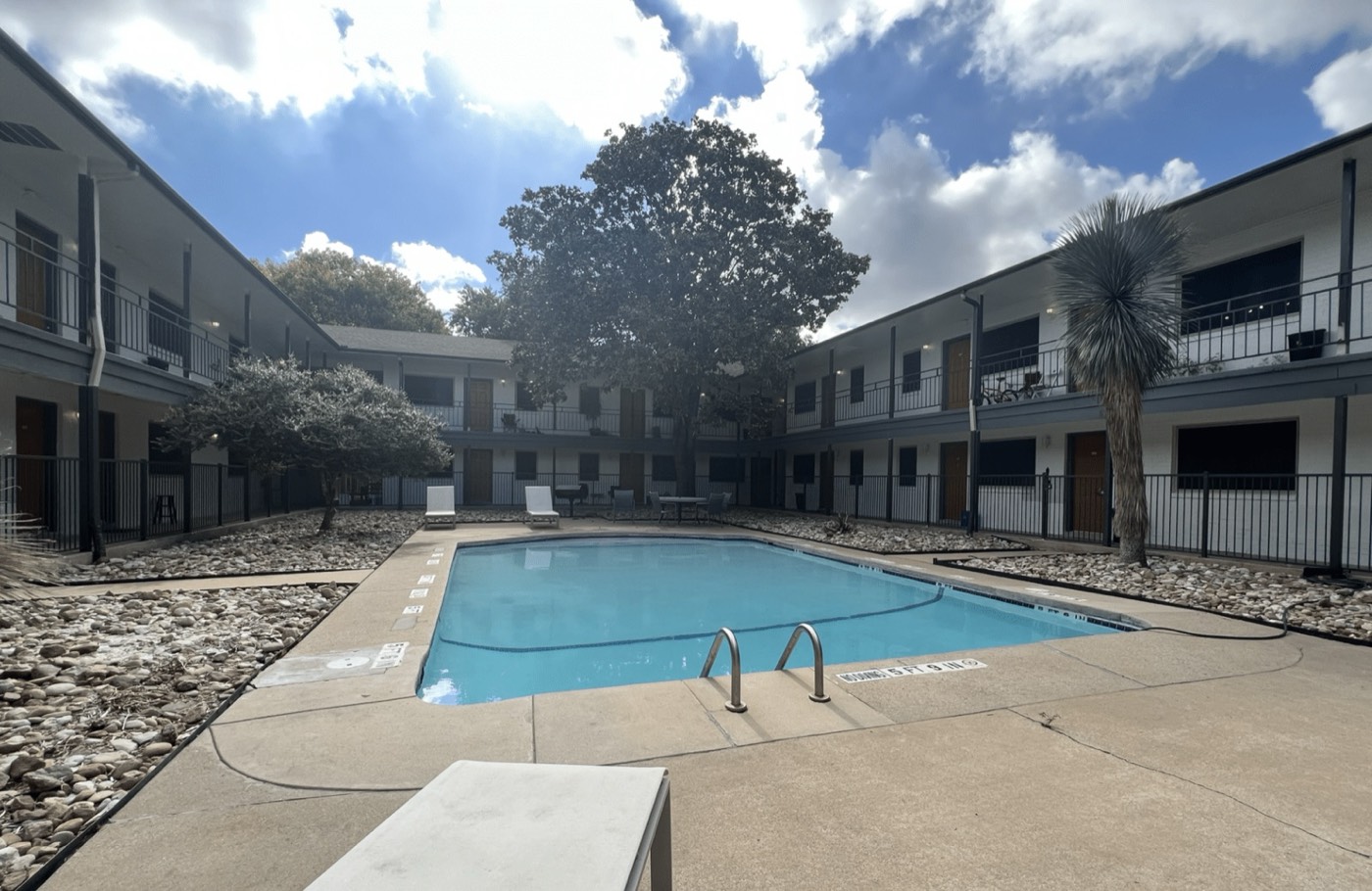 Swimming pool on a sunny day